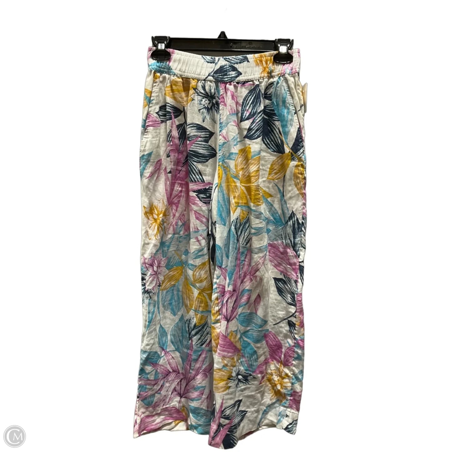 Pants Linen By C And C In Floral Print, Size: S