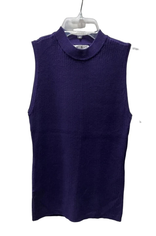 Top Sleeveless Basic By White House Black Market In Purple, Size: M