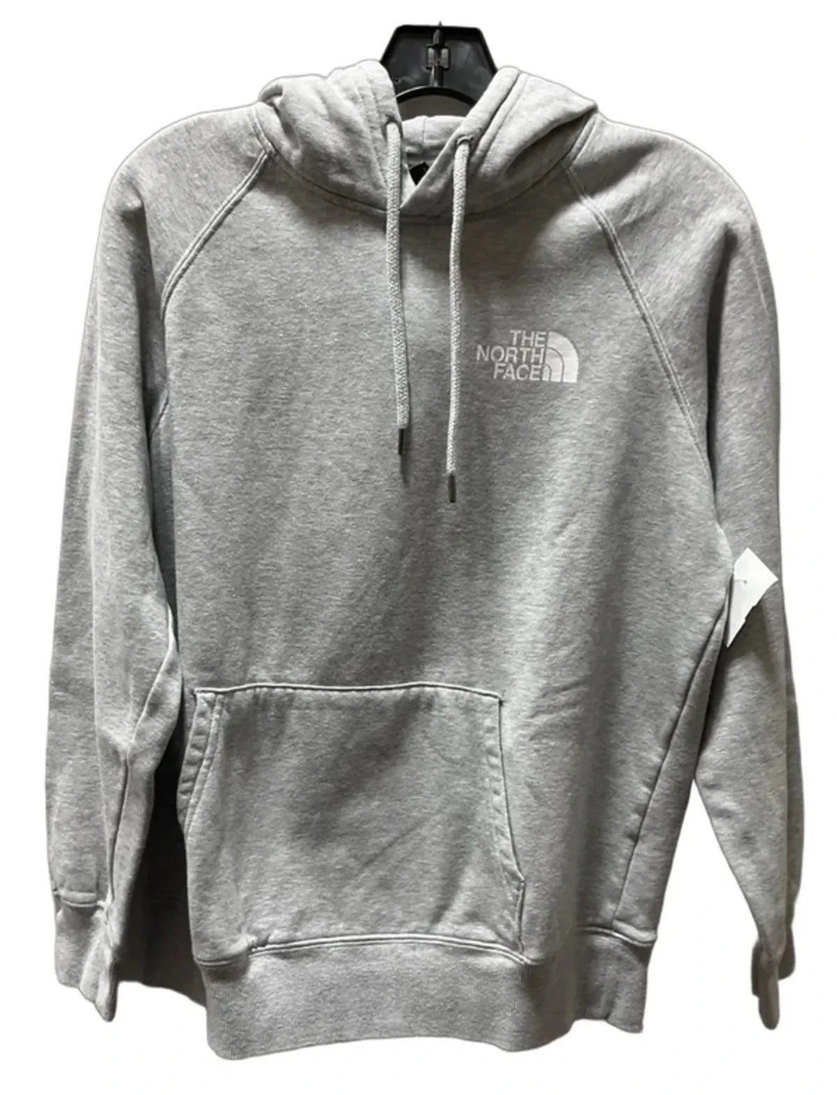 Athletic Sweatshirt Hoodie By The North Face In Grey, Size: M