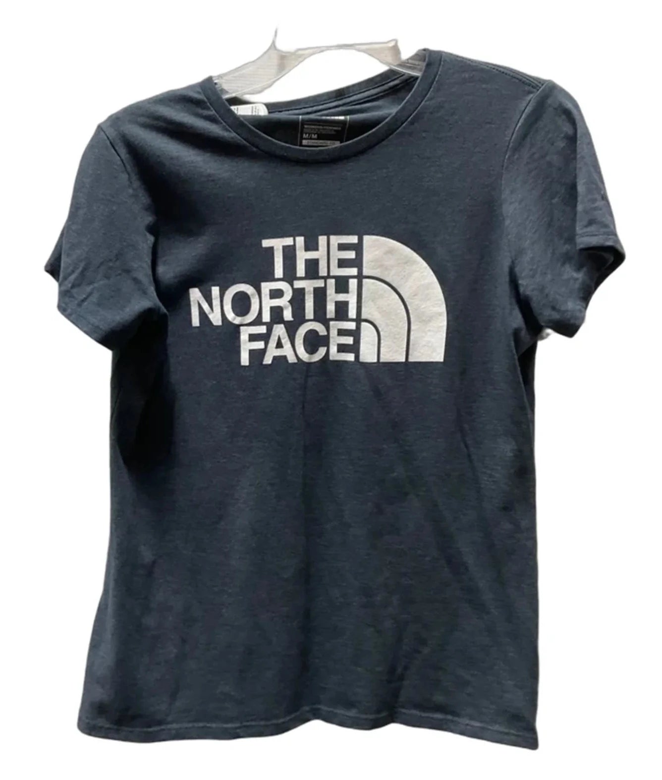 Athletic Top Short Sleeve By The North Face In Grey, Size: M