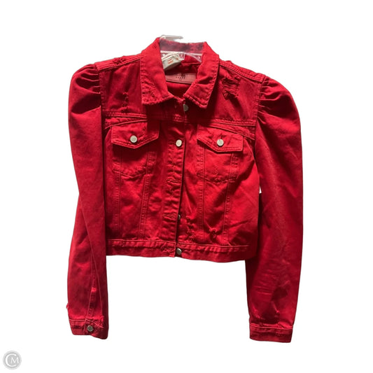 Jacket Denim By Blanknyc In Red, Size: M