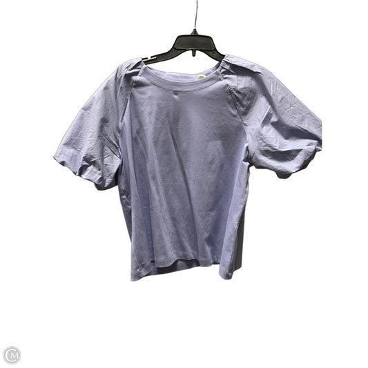 Top Short Sleeve By Banana Republic In Purple, Size: L