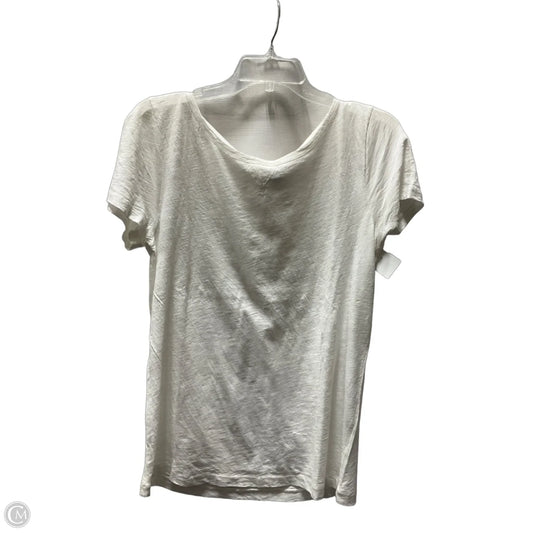Top Short Sleeve By J. Crew In White, Size: L
