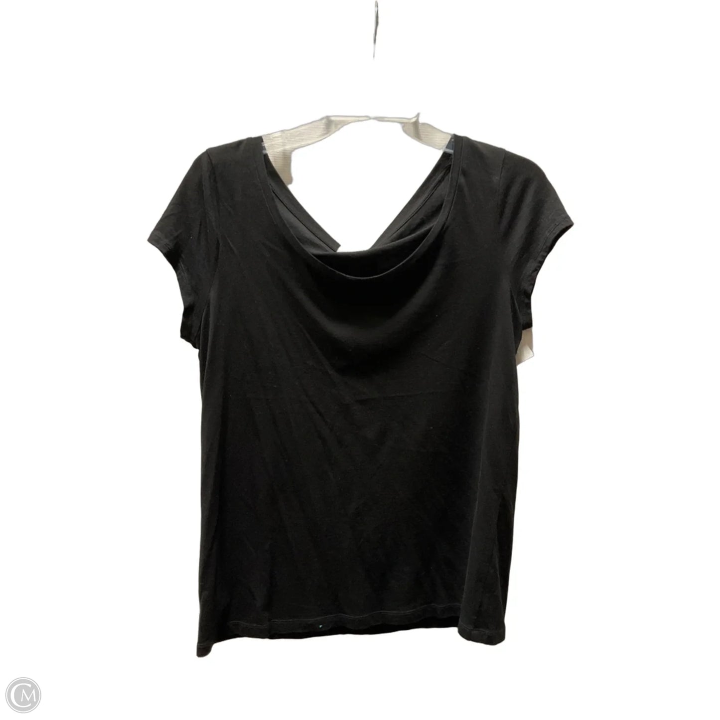 Top Short Sleeve Basic By Loft In Black, Size: L