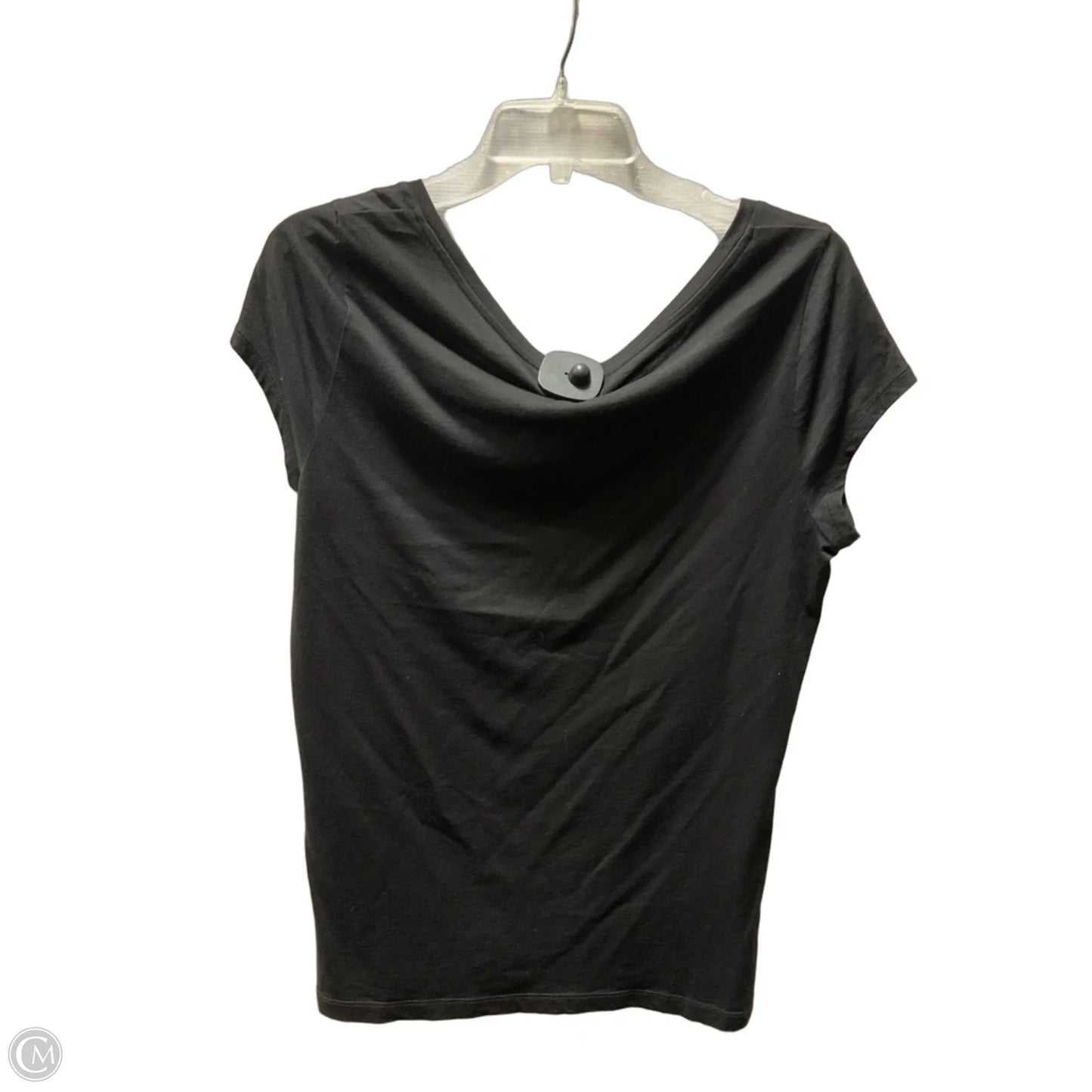 Top Short Sleeve Basic By Loft In Black, Size: L