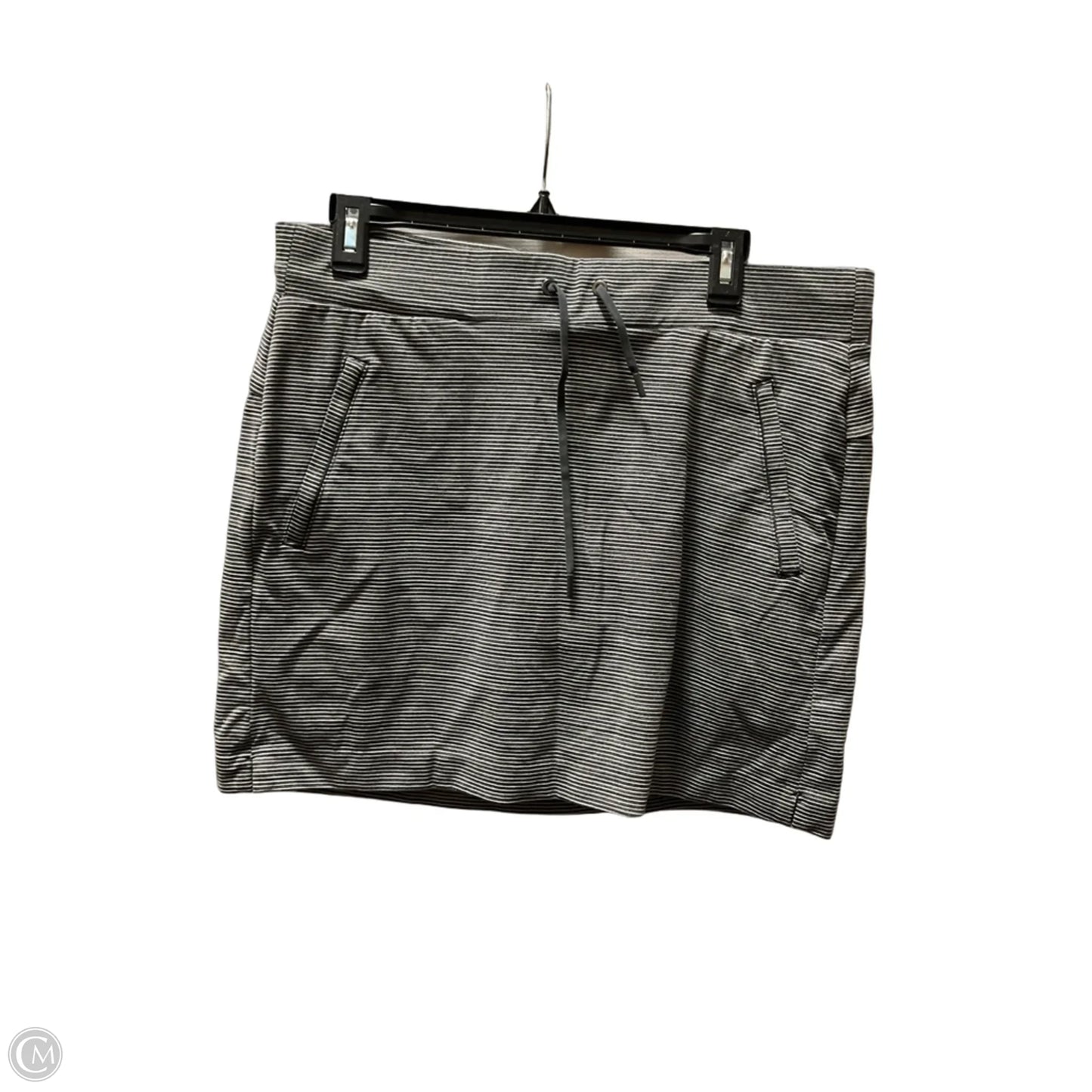 Athletic Skort By Athleta In Striped Pattern, Size: M