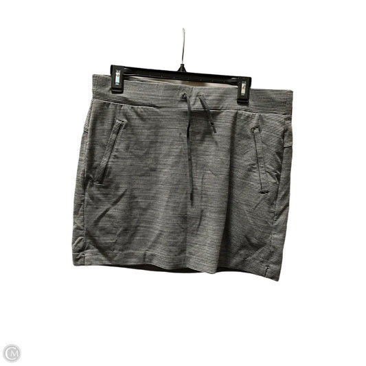 Athletic Skort By Athleta In Striped Pattern, Size: M