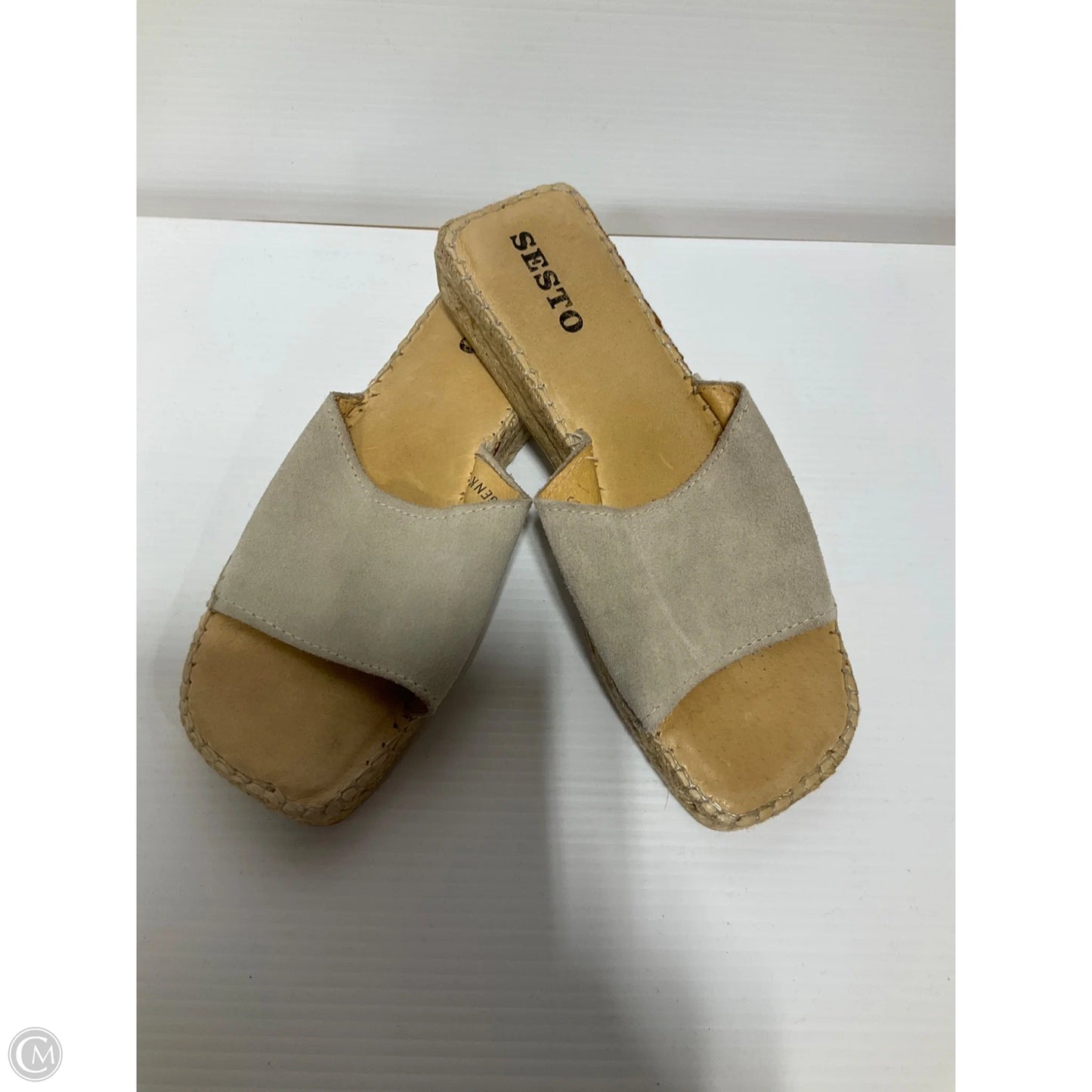Sandals Flats By Sesto Meucci In Grey, Size: 9