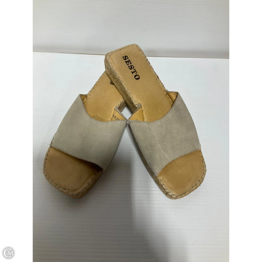 Sandals Flats By Sesto Meucci In Grey, Size: 9
