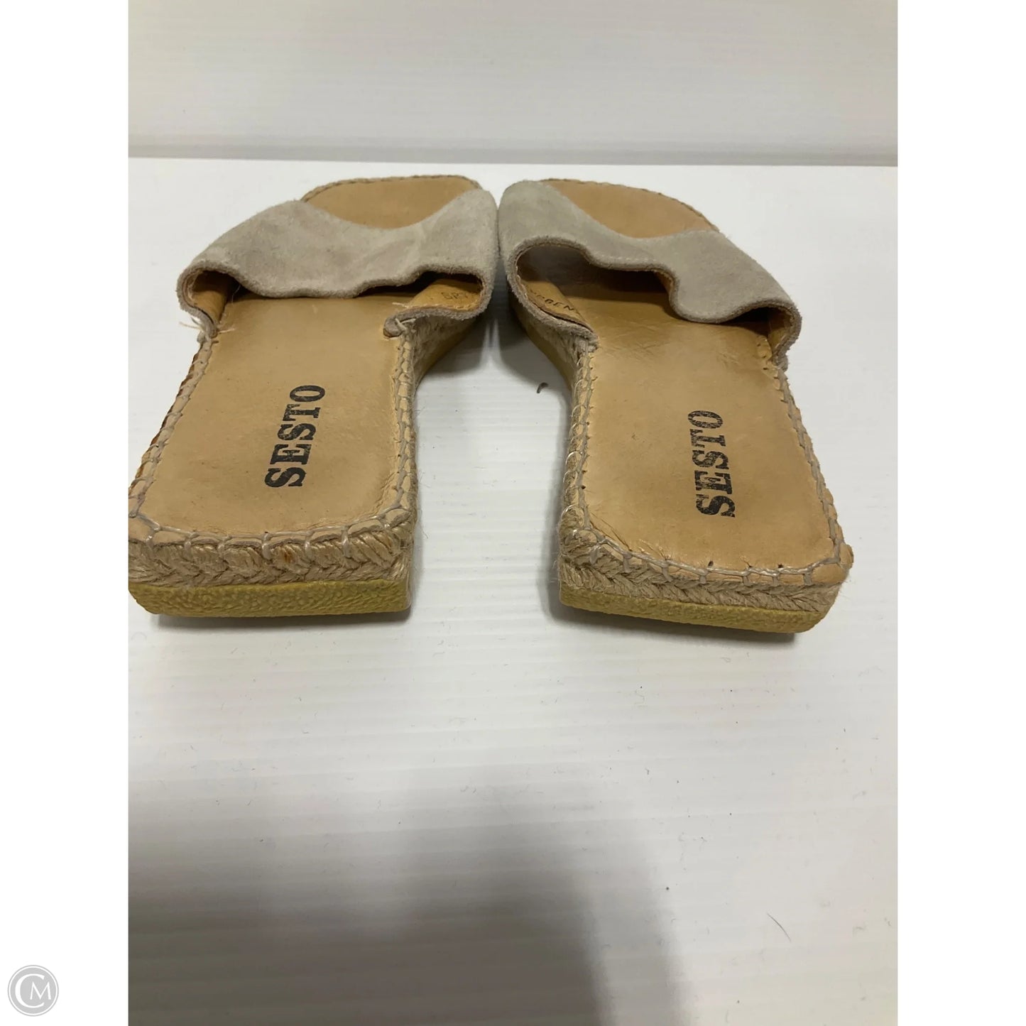 Sandals Flats By Sesto Meucci In Grey, Size: 9