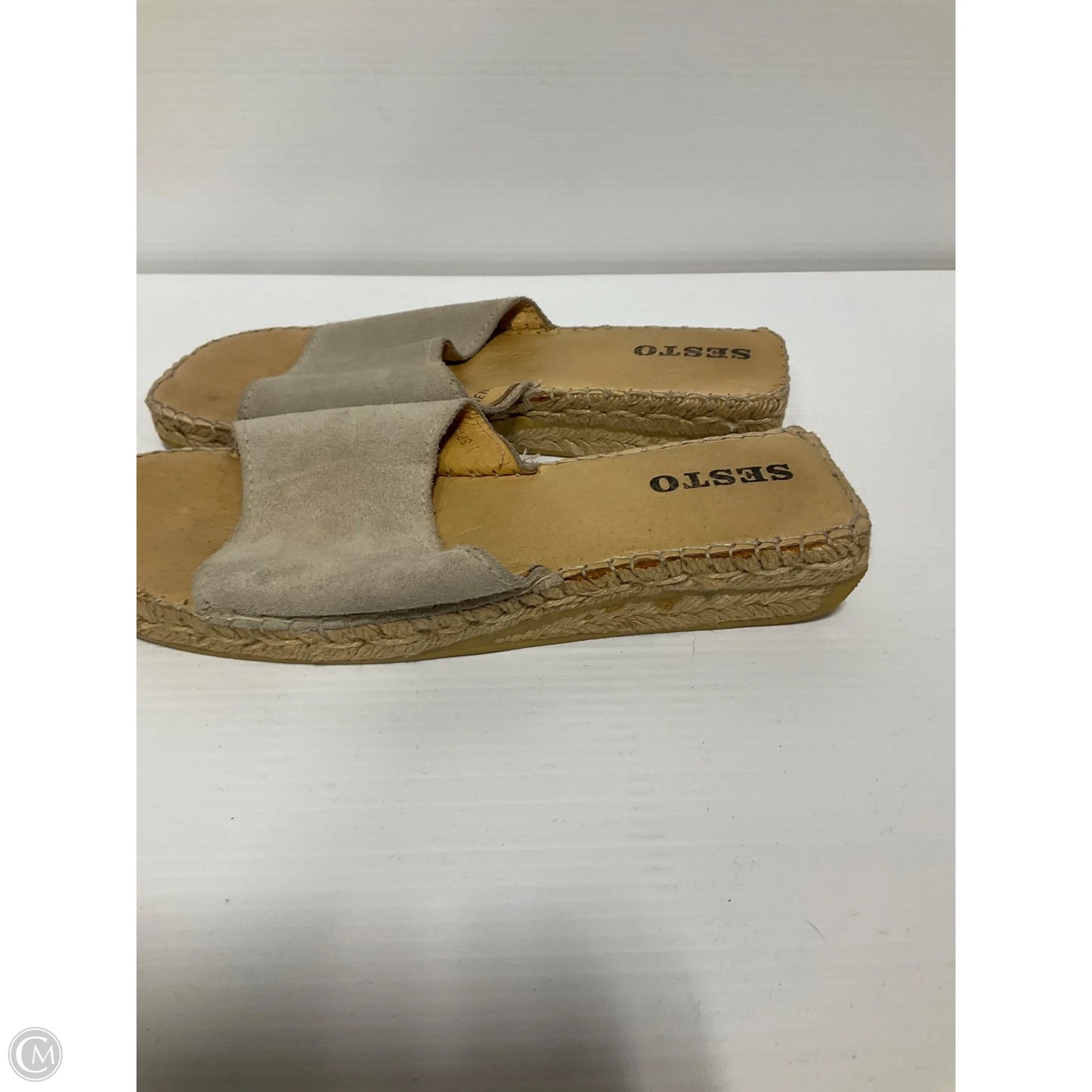 Sandals Flats By Sesto Meucci In Grey, Size: 9