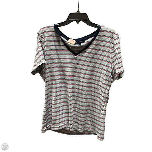 Top Short Sleeve By Tommy Hilfiger In Striped Pattern, Size: Xxl