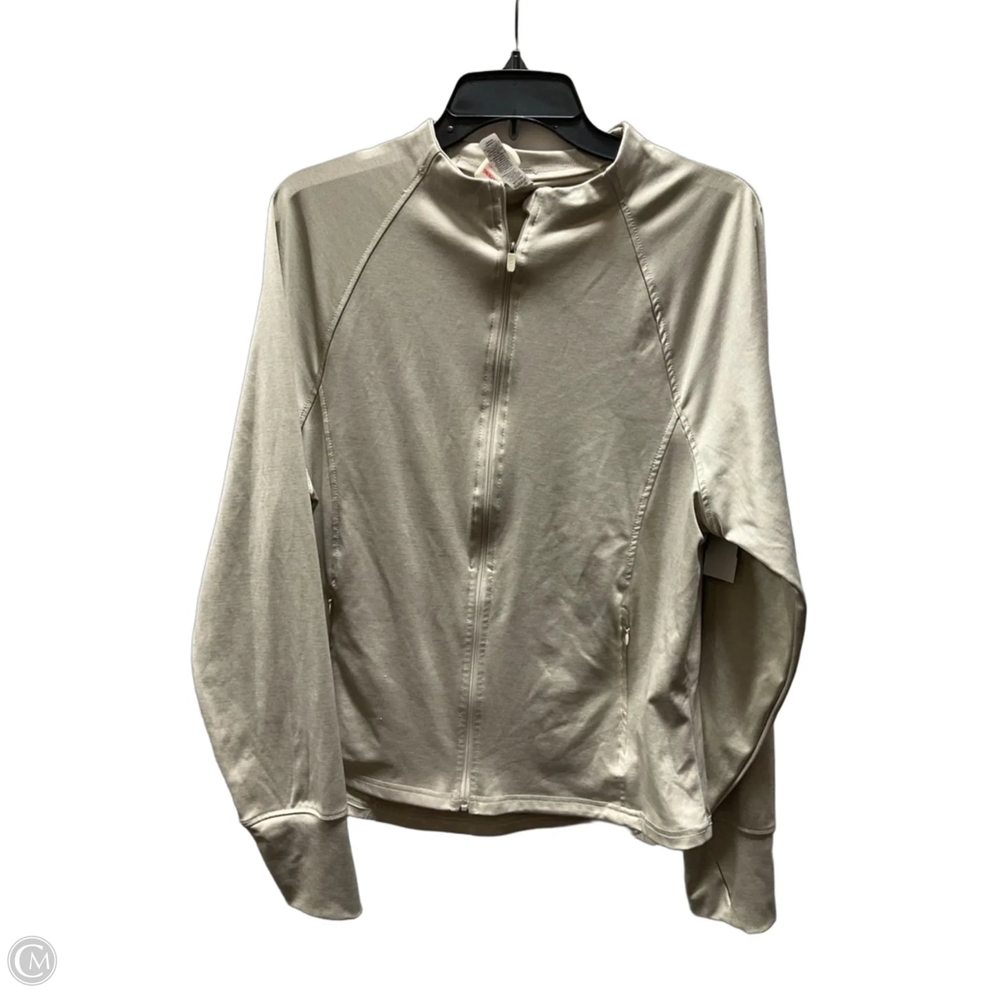 Athletic Jacket By Rbx In Beige, Size: Xl