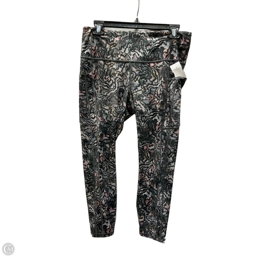 Athletic Leggings By Athleta In Multi-colored, Size: L