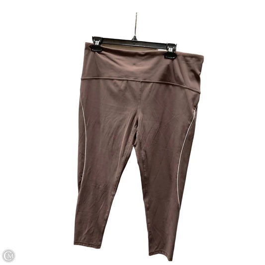 Athletic Leggings By Zella In Grey, Size: Xl
