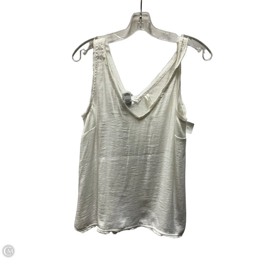 Tank Top By Anthropologie In White, Size: M