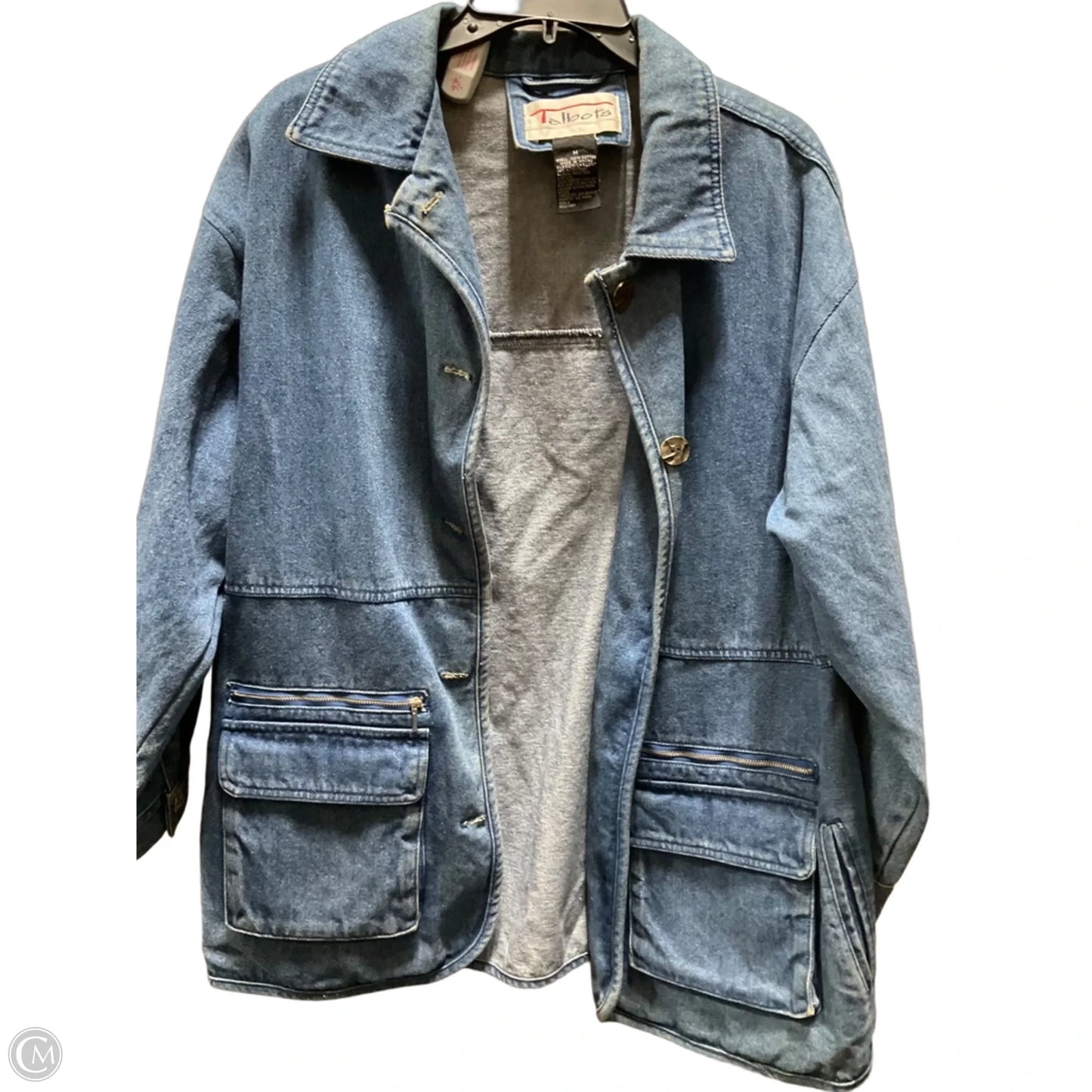 Jacket Denim By Talbots In Blue Denim, Size: M