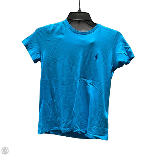 Top Short Sleeve By Polo Ralph Lauren In Blue, Size: M