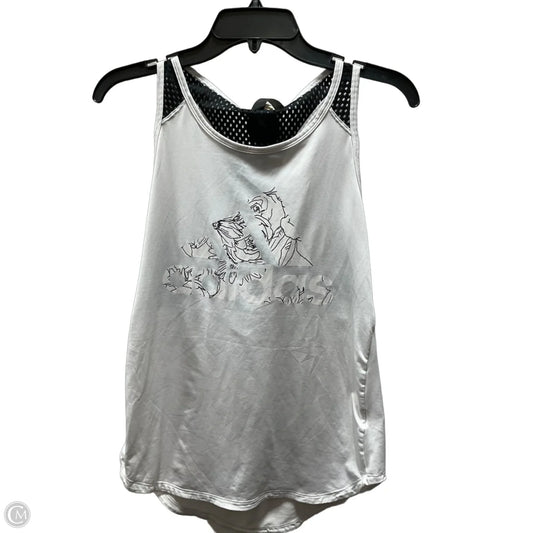 Athletic Tank Top By Adidas In White, Size: M