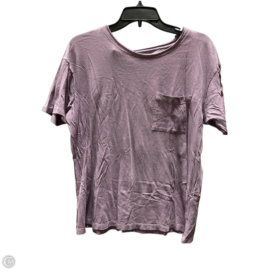 Top Short Sleeve By Madewell In Purple, Size: S