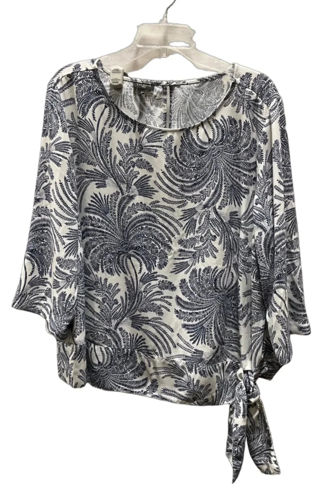 Top 3/4 Sleeve By Talbots In Blue, Size: 18