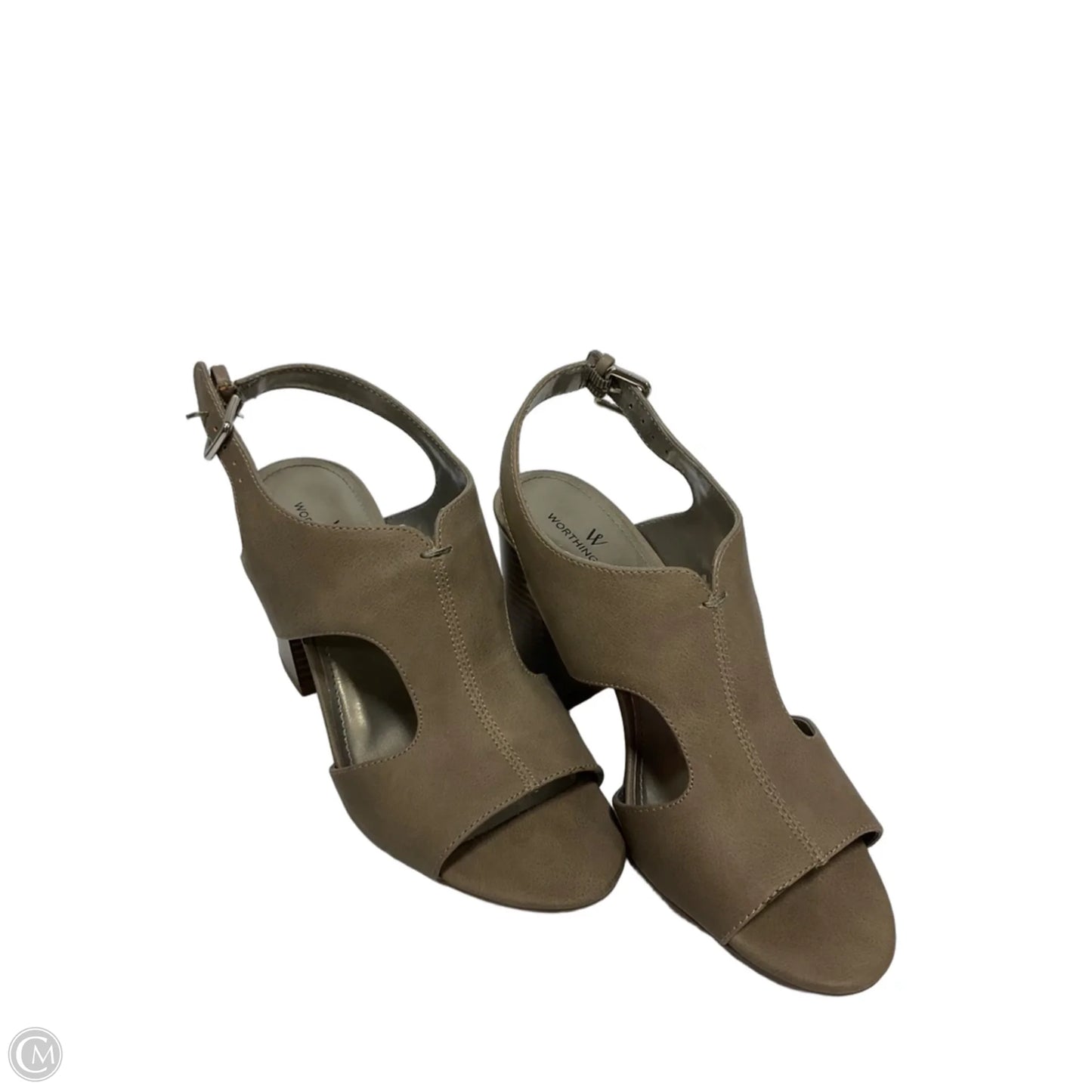 Shoes Heels Block By Worthington In Grey, Size: 7.5
