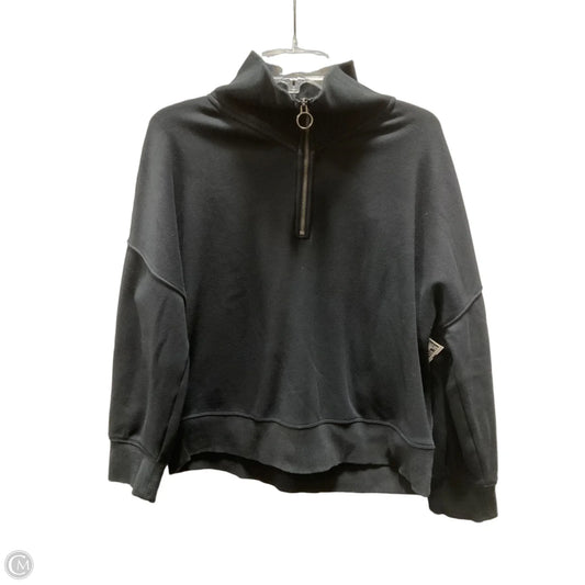 Athletic Top Long Sleeve Collar By Athleta In Black, Size: Lp