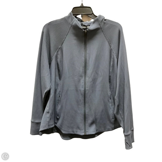 Athletic Jacket By Athleta In Blue, Size: 2x