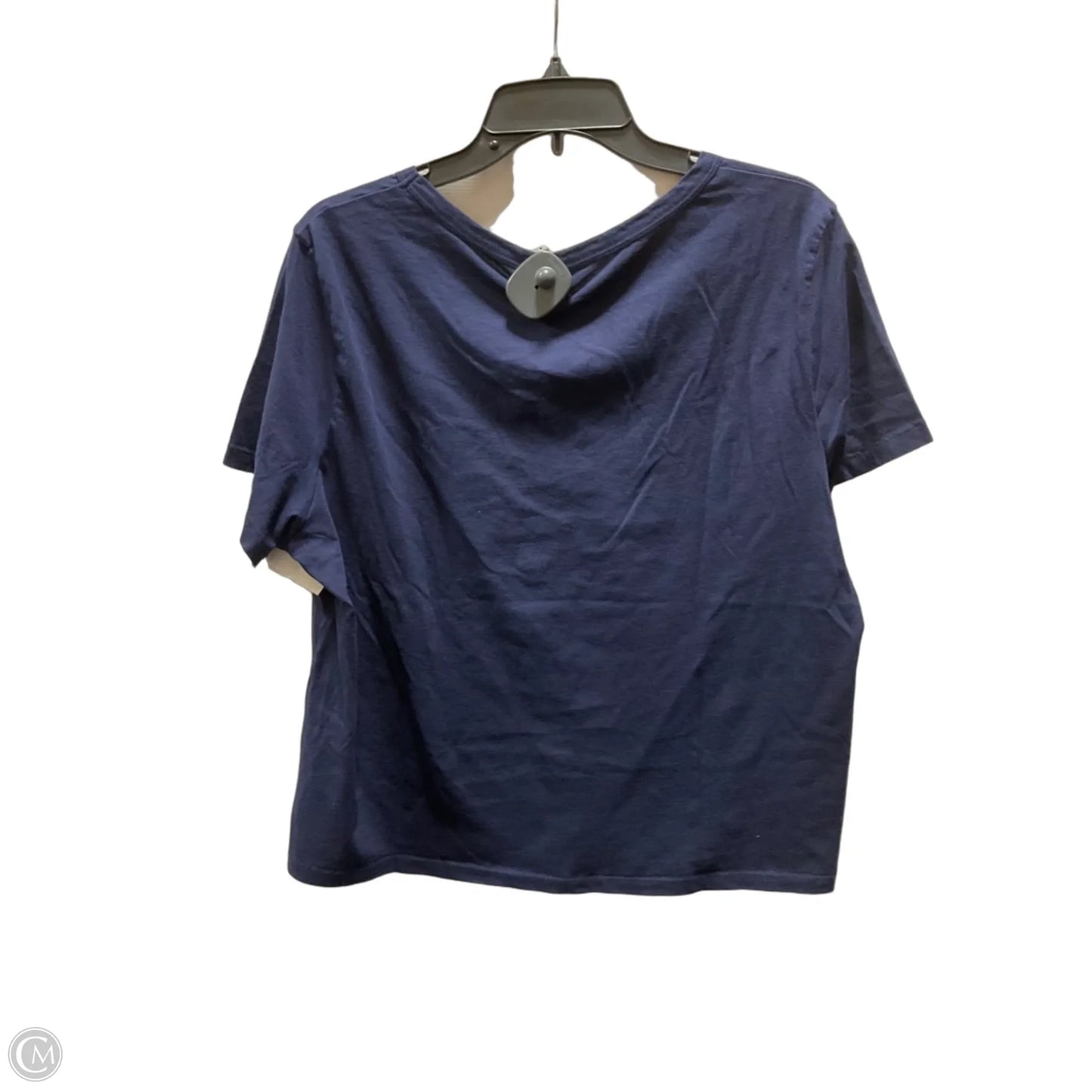 Top Short Sleeve By Gap In Navy, Size: Xl