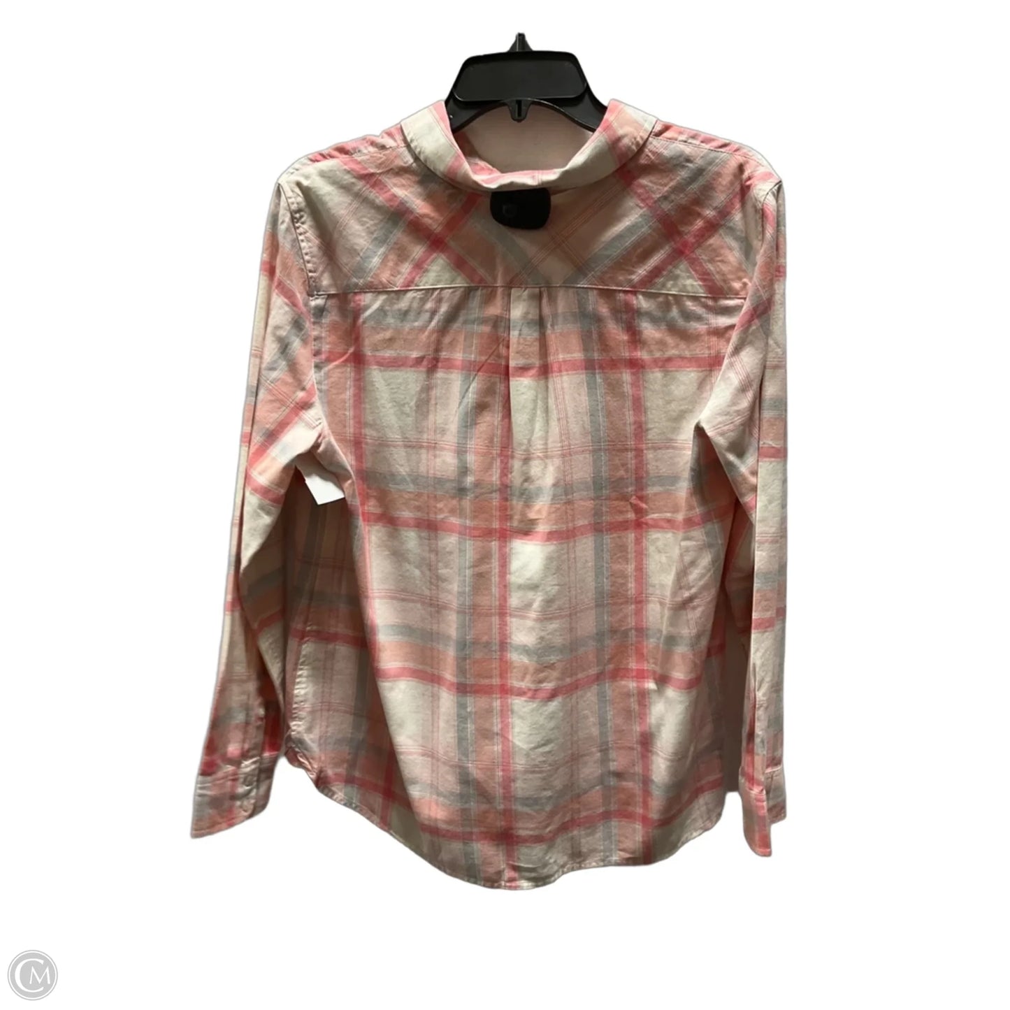Blouse Long Sleeve By Talbots In Pink, Size: Lp