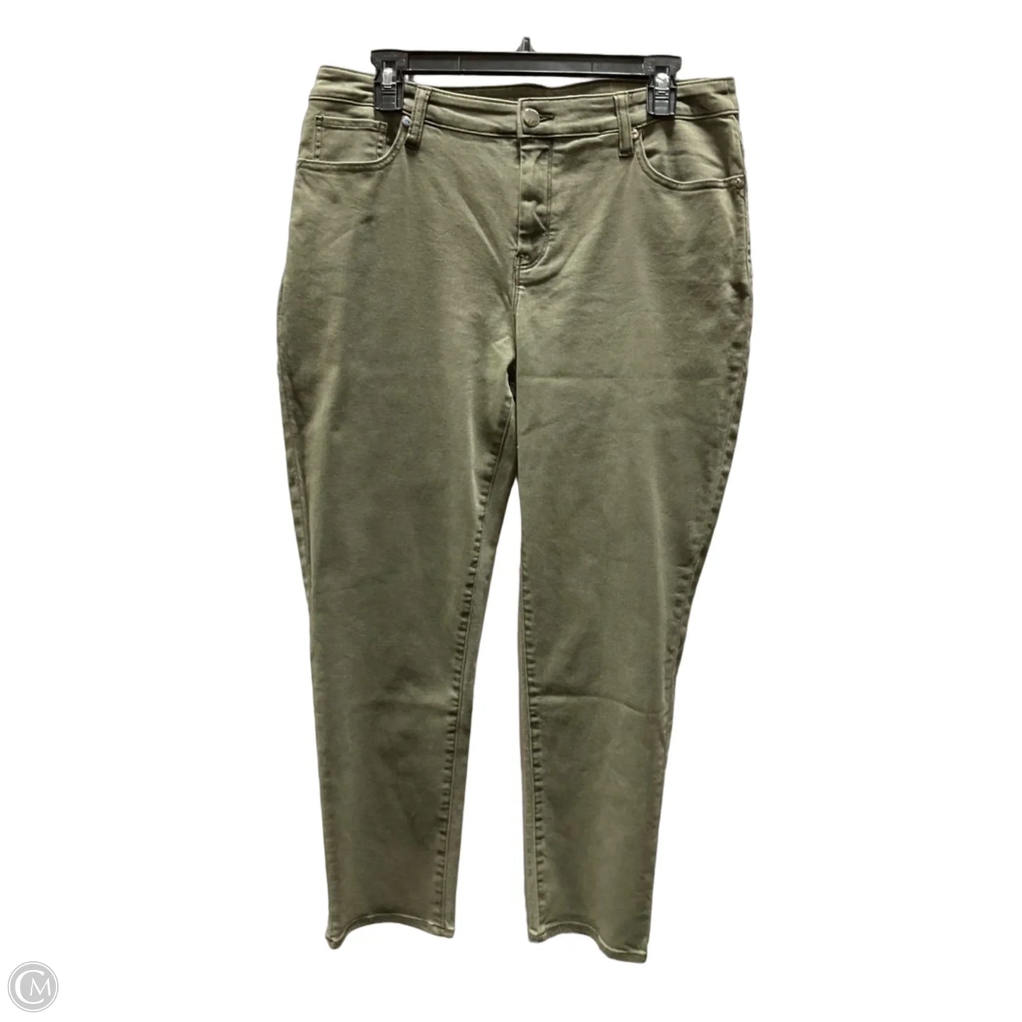 Jeans Straight By Chicos In Green, Size: M