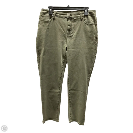 Jeans Straight By Chicos In Green, Size: M