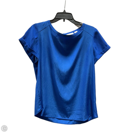 Top Short Sleeve Basic By Chicos In Blue, Size: M