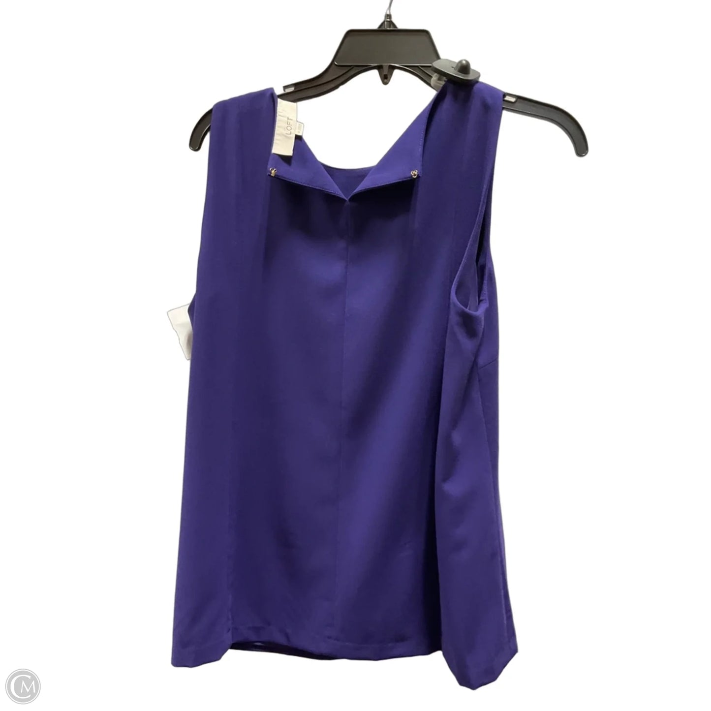 Top Sleeveless By Loft In Purple, Size: M