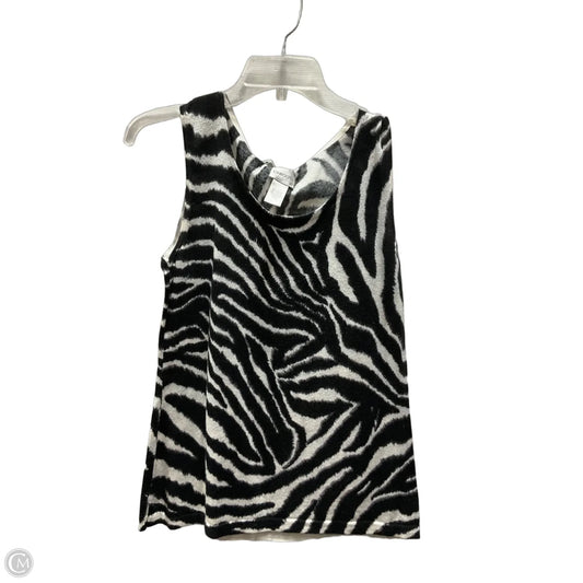 Top Sleeveless By Chicos In Animal Print, Size: M