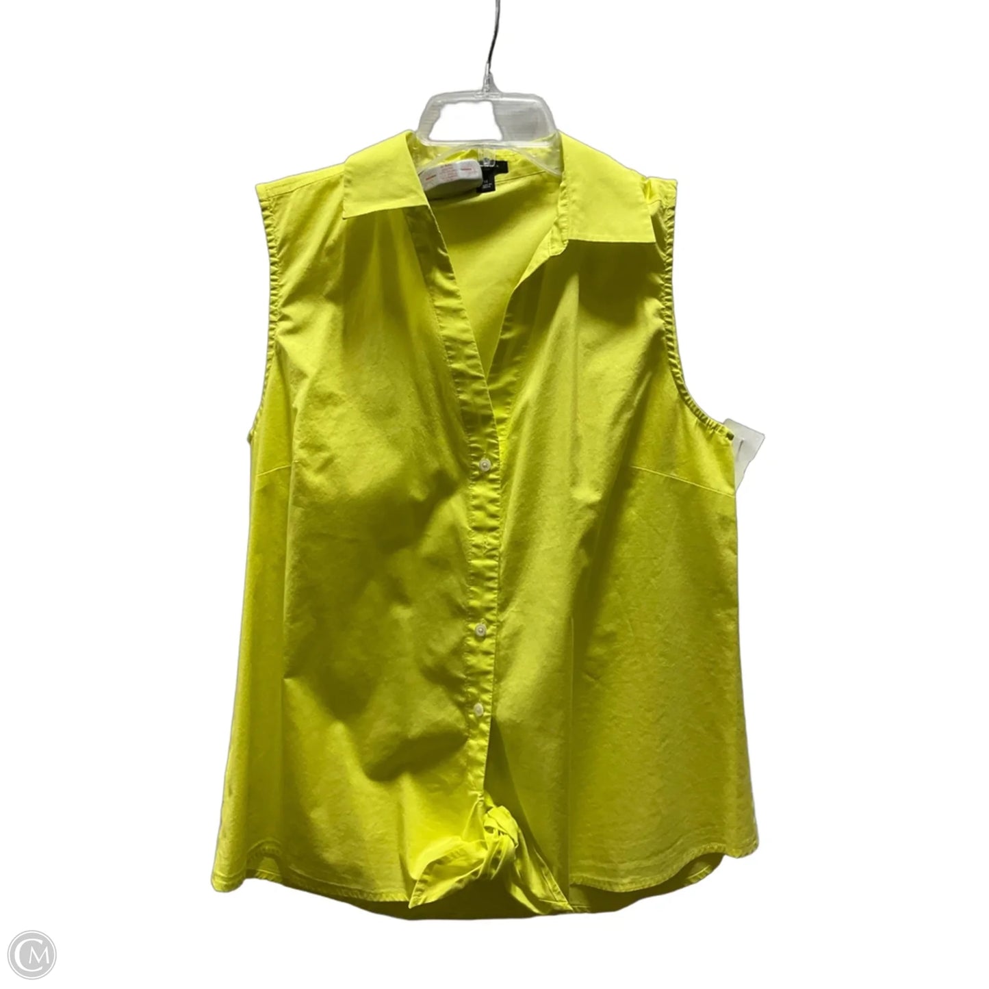 Top Sleeveless By Ann Taylor In Yellow, Size: M
