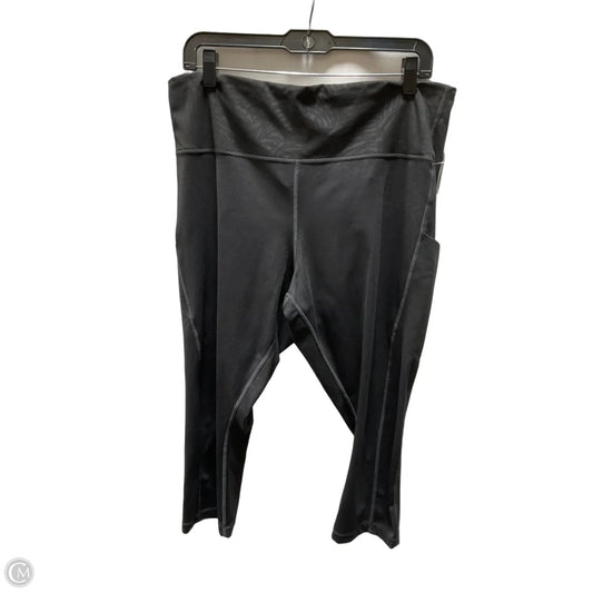 Athletic Capris By Athleta In Black, Size: 2x