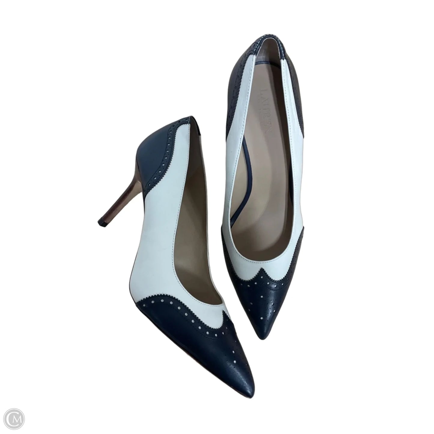 Shoes Heels Stiletto By Lauren By Ralph Lauren In White, Size: 10