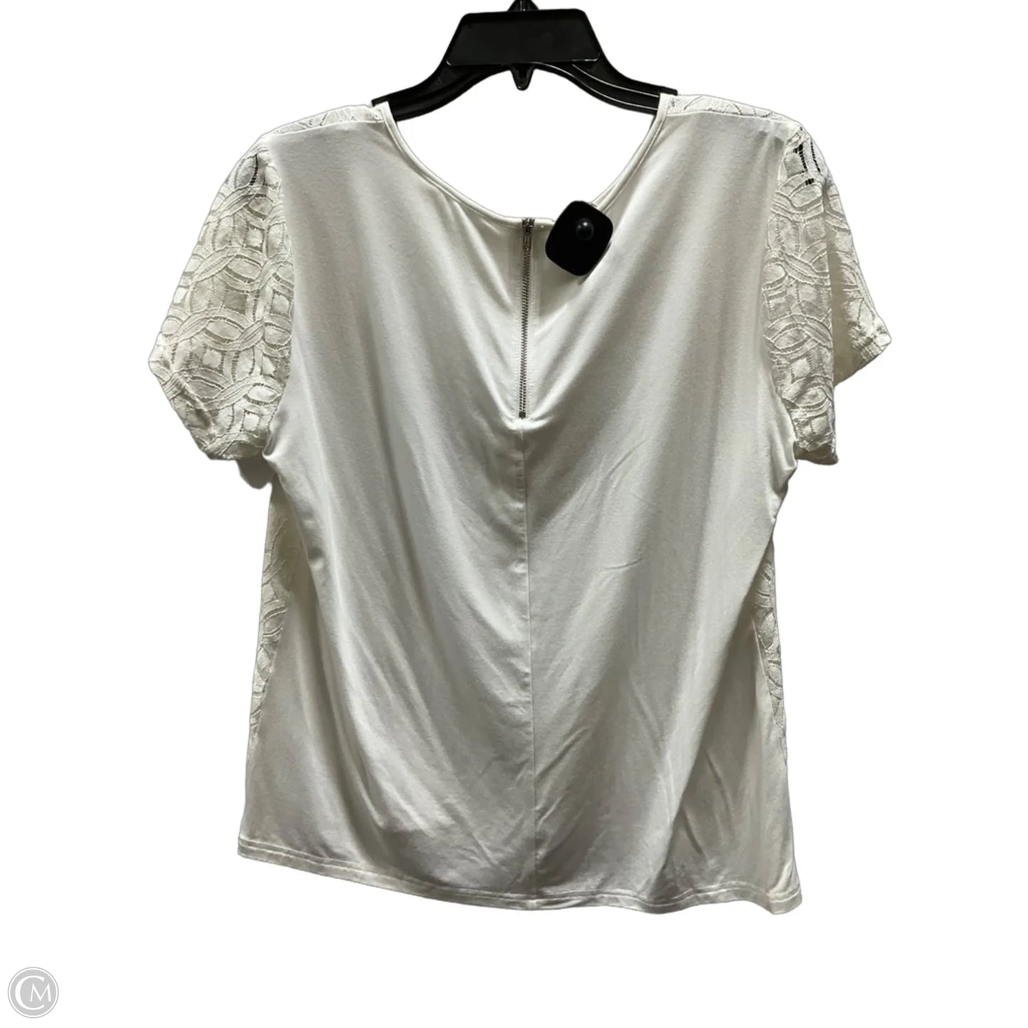 Top Short Sleeve By Market & Spruce In White, Size: L