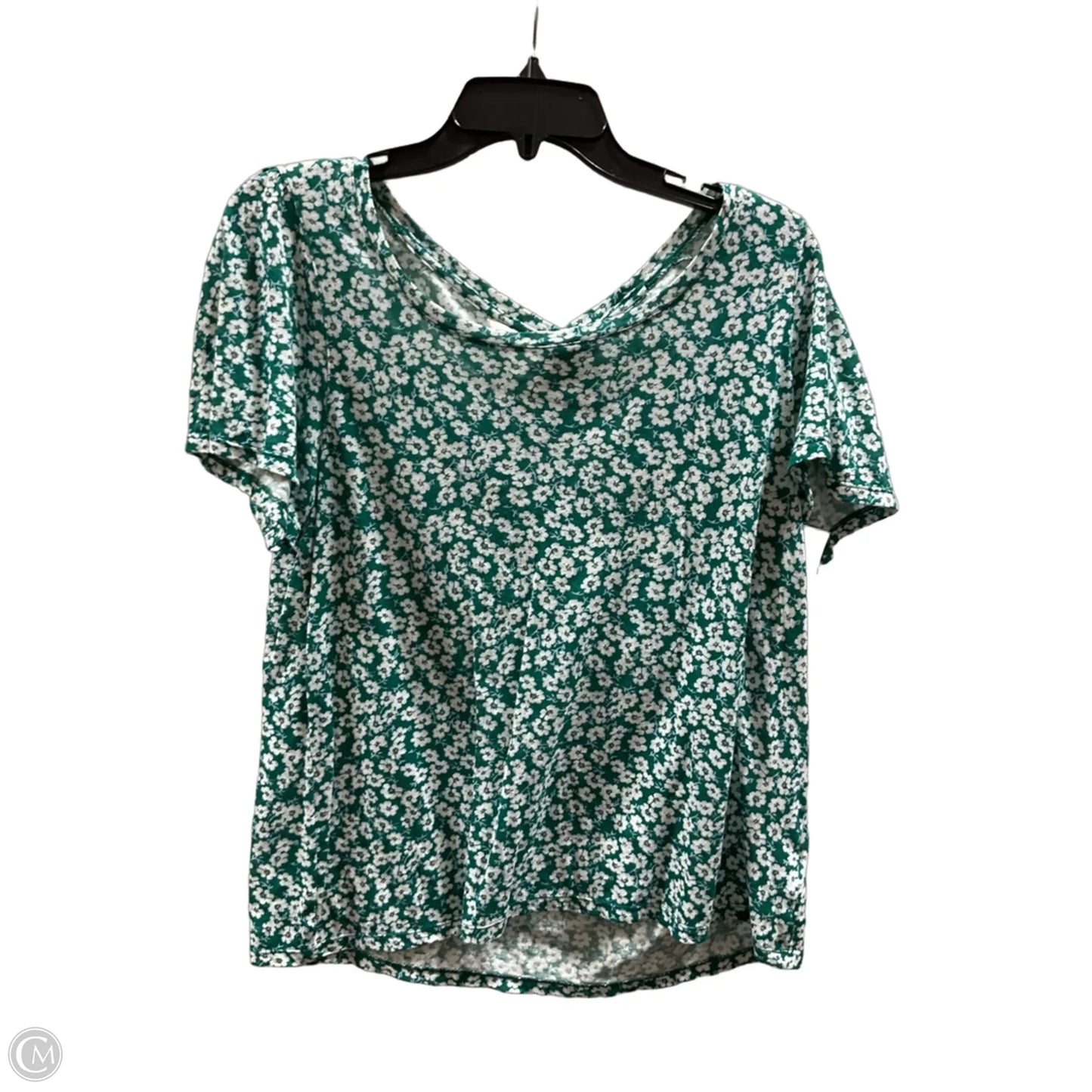 Top Short Sleeve By Lucky Brand In Green, Size: M