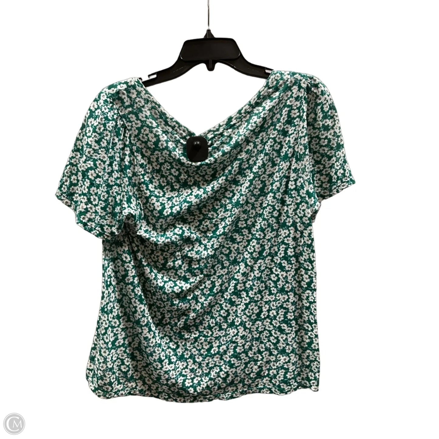 Top Short Sleeve By Lucky Brand In Green, Size: M