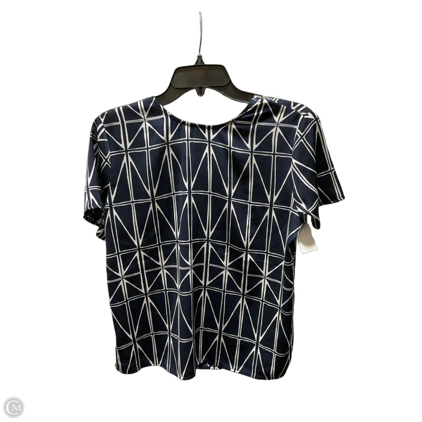 Top Short Sleeve By Banana Republic In Blue, Size: S
