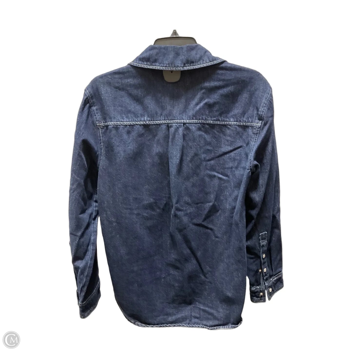 Blouse Long Sleeve By Blanknyc In Blue Denim, Size: S
