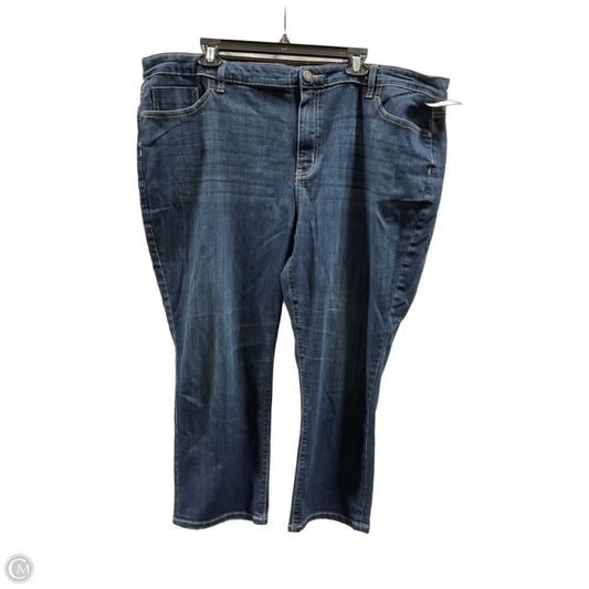 Capris By Simply Vera In Blue Denim, Size: 22