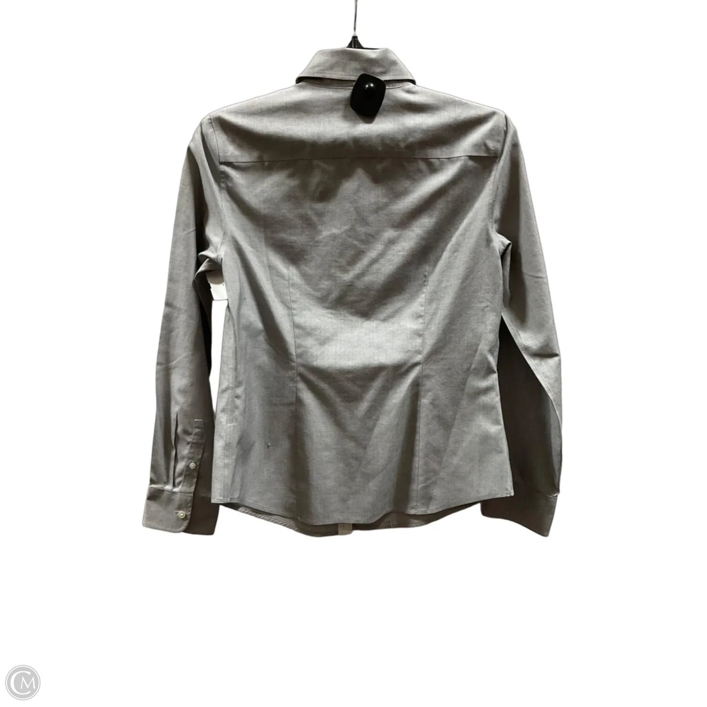 Blouse Long Sleeve By Talbots In Grey, Size: 2
