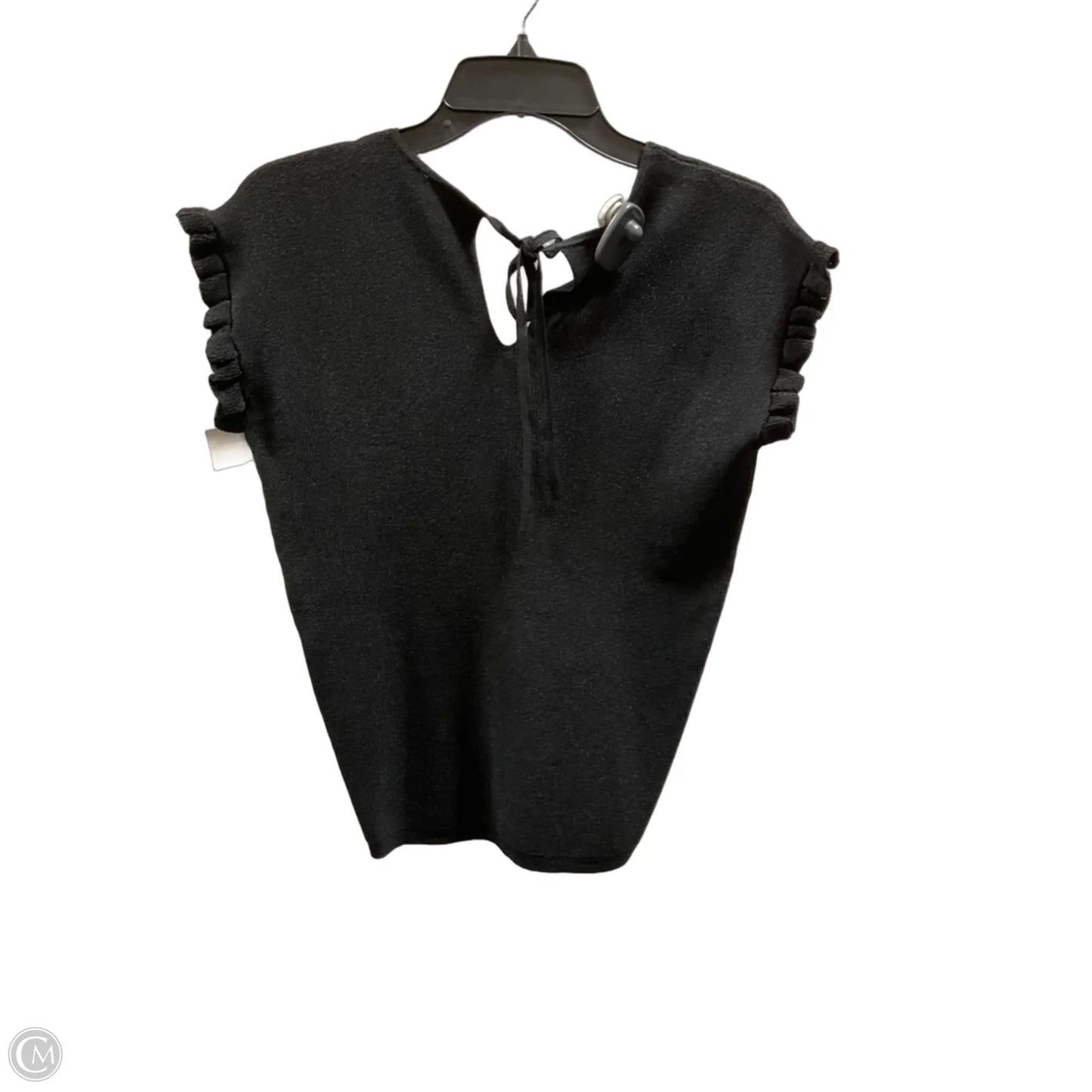 Top Short Sleeve By Ann Taylor In Black, Size: Xs