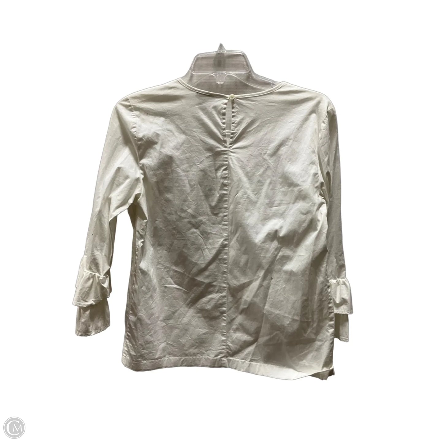 Top 3/4 Sleeve By J. Crew In White, Size: Xs