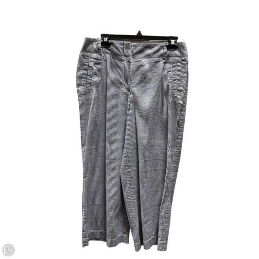 Pants Wide Leg By Loft In Striped Pattern, Size: 10