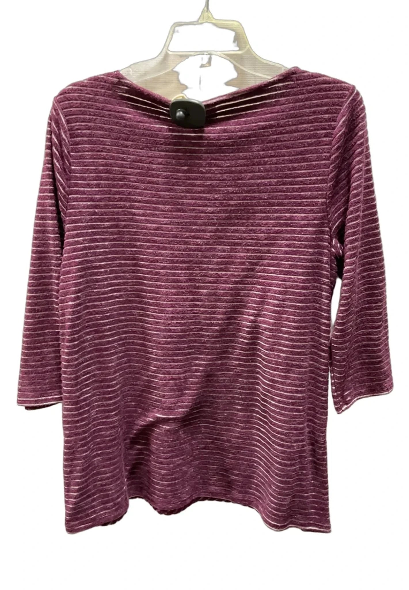 Top Long Sleeve By Chicos In Maroon, Size: M