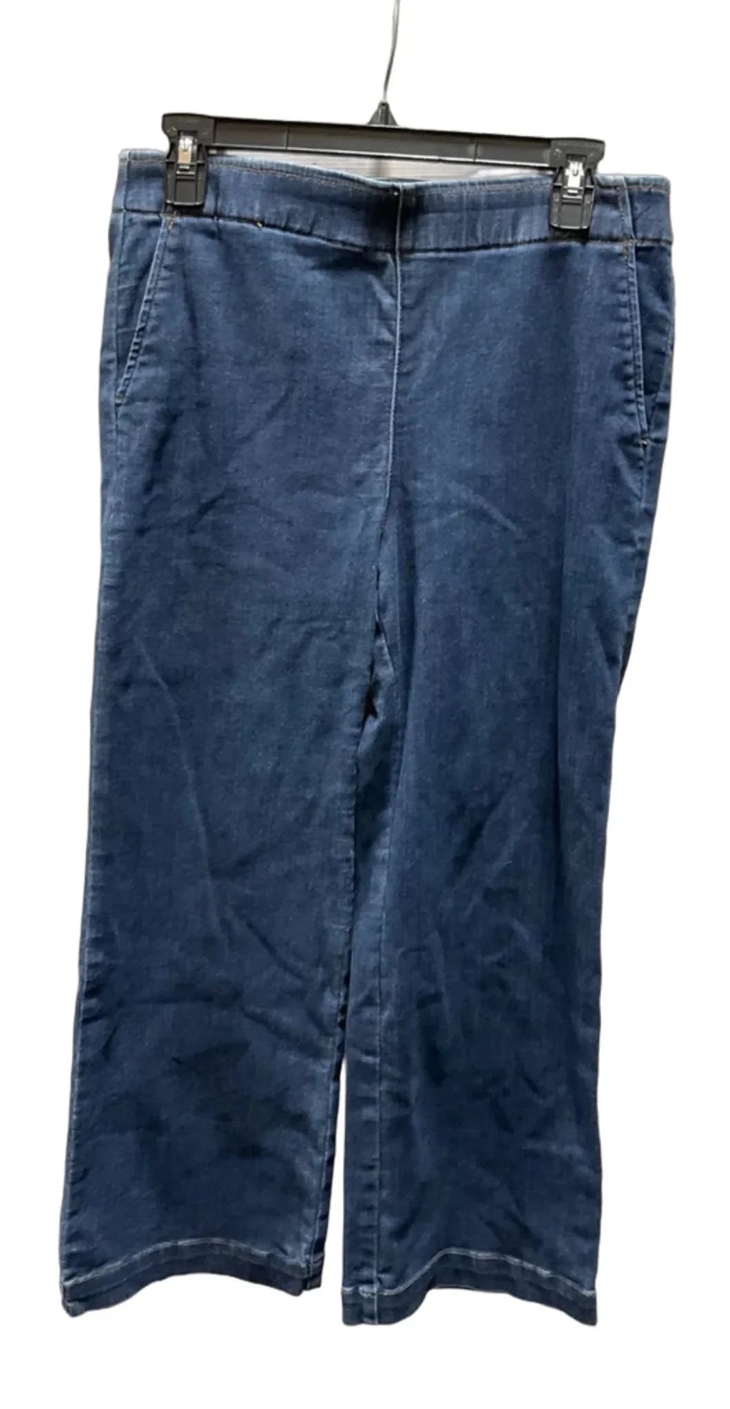 Jeans Wide Leg By Talbots In Blue Denim, Size: 8